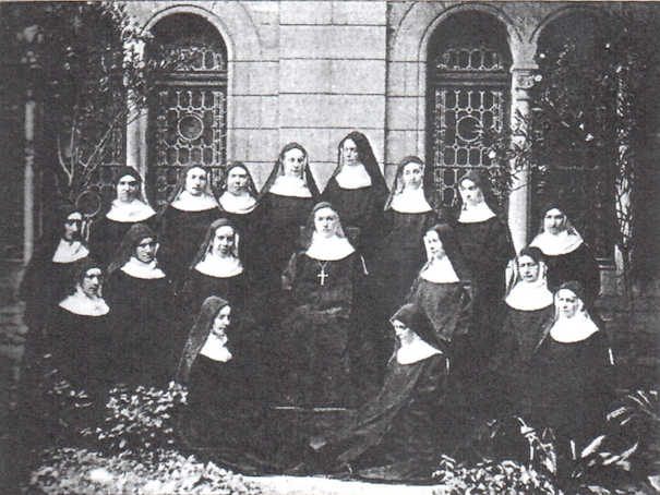 Benediktinerinnen im Kloster St. Gabriel 1898